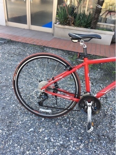 クロスバイク赤