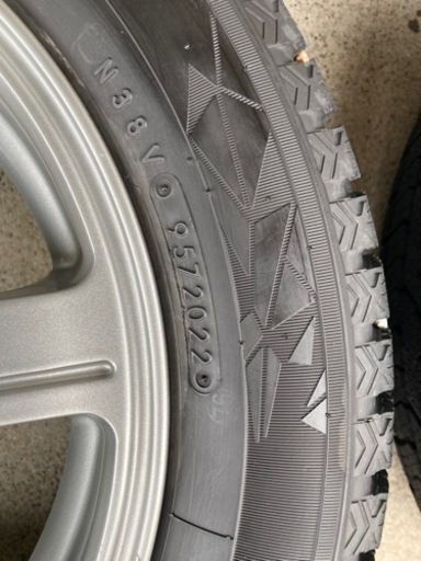 155/65R14 4本 スタッドレス 2022年 ホイール付