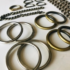チェーンなど　手作り　アクセサリー、バッグチャームなどの画像