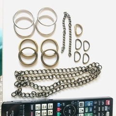 チェーンなど　手作り　アクセサリー、バッグチャームなどの画像
