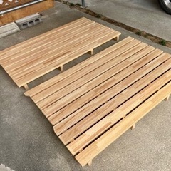【ハイエース】【ベッドキット】車中泊用にDIY使用していたダブル...