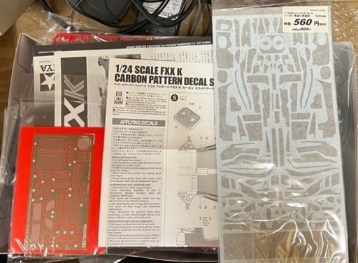 1/24 タミヤ　フェラーリFXXK お手付き品　ディティールアップパーツ付き 