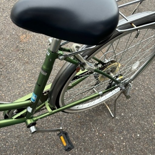 Colorful bicycle シティサイクル 自転車 変速 6段階 6速 26インチ 鍵あり ライト付き