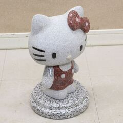 ハローキティー 石像 石材屋 Hello kitty 高さ30.5cm 9.4kg (R2390rxwY)