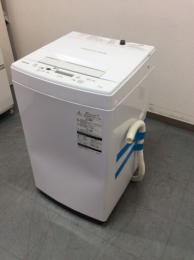 （7/26受渡済）JT8546【TOSHIBA/東芝 4.5㎏洗濯機】2019年製 AW-45M7 家電 洗濯