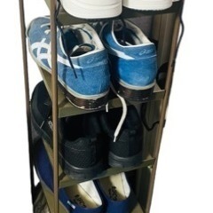 組み立て式　5段シューズラック　22x96x25cmの画像