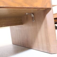 NAGNO INTERIOR(ナガノインテリア)のウォールナット材 両面引き出し収納付きセンターテーブルです。ナチュラルな質感と便利な収納が魅力のローテーブルは北欧風や和の空間にもオススメです♪の画像