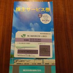 JR東日本株主優待割引券(4割引)  1枚