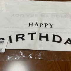 新品未使用　HAPPY BIRTHDAYファブリックポスターの画像