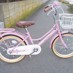 子供用　自転車 18 インチ　錆あり　ピンク