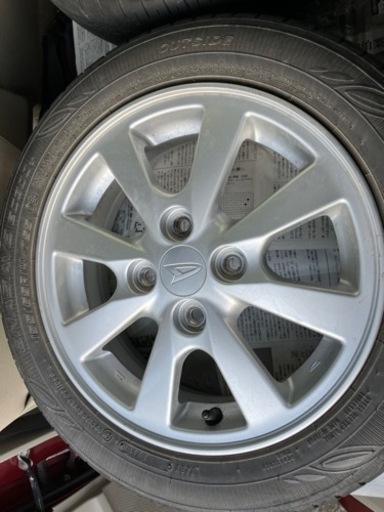 ムーブ純正アルミホイール+ダンロップエナセーブ155/65R14