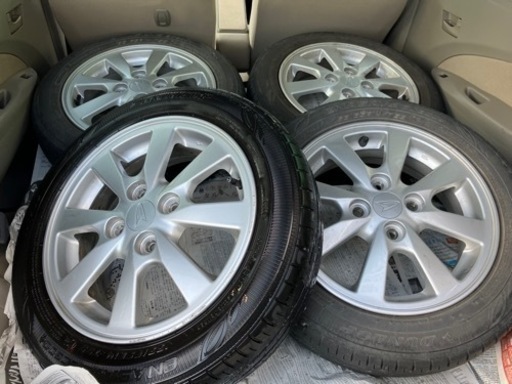 ムーブ純正アルミホイール+ダンロップエナセーブ155/65R14