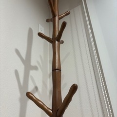 洋服かけ　ポールハンガー　木製の画像