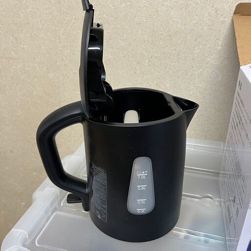 新品 電気ケトル ルイボス ドリテック PO-354 ブラック 1.0L 電気ポット