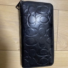 長財布(coach・黒)の画像