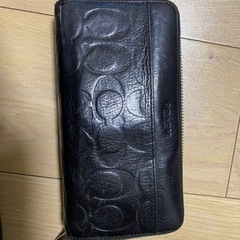 長財布(coach・黒)の画像