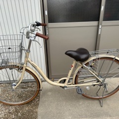 自転車　ブリヂストン　26インチ　ベージュ