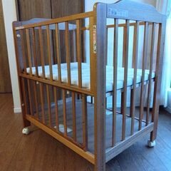 【譲ります】ベビーベッド　ミニベビーベッド　