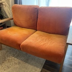 URBAN RESEARCH DOORS コーデュロイソファの画像