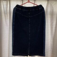 スウェットデニム2色スカート.Ⅼの画像