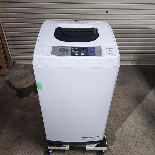 【売却済】HITACHI 全自動洗濯機5kg NW-50B 2018年製