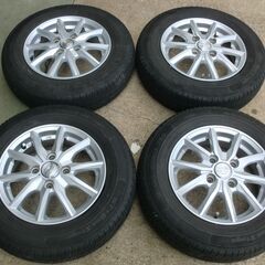 夏用タイヤ145/80R13 アルミ付き4本 ワゴンR他