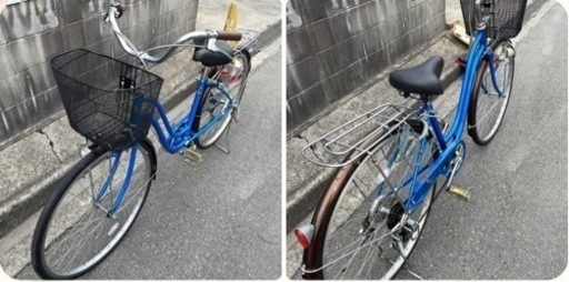 中古美品自転車 6段変速27インチ　シティサイクル