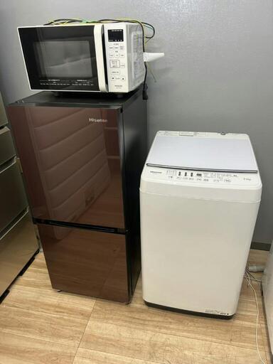 配送設置0円で✌冷蔵庫\u0026洗濯機分解洗浄済み✨✨電子レンジ❗❗