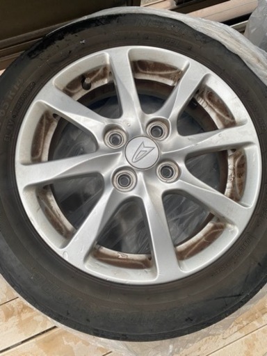 車のパーツ タイヤ、ホイールダイハツ純正ホイール155/65R14