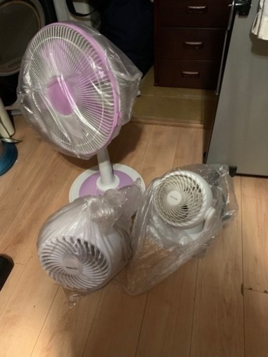 扇風機３つまとめて