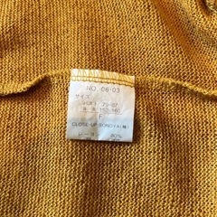 フード付きニットポンチョの画像