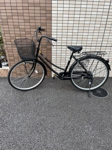 【4/6〜4/11引き渡し】ギアなし ブラック自転車 クロスバイク
