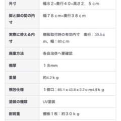無印良品　ステンレスユニットシェルフ　オーク材　幅84センチBの画像