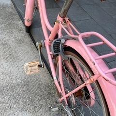 女の子　子供用自転車の画像