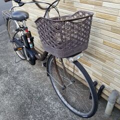 中古自転車 3段変速 26インチ LEDライト 電動自転車 軽整備済み 防犯登録対応 町田市 相模原市 MM200の画像
