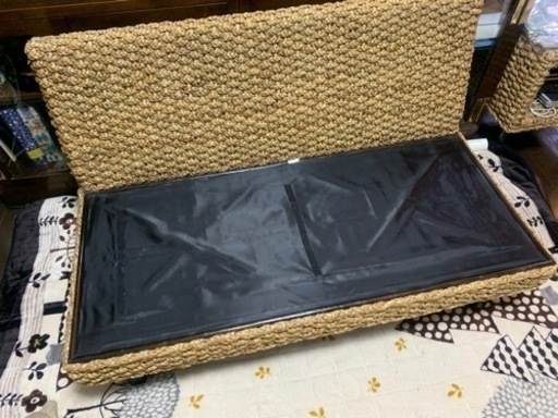アジアン家具☆2人掛けソファ☆ウォーターヒヤシンスソファ　池田市