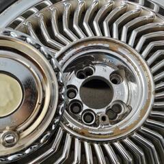 超希少 CARVING MAW head40 17インチ 7J+25 4H5H/PCD100マルチ穴 4本SET ヘッド40 メッキホイール カービング ローライダー 北米 ムーンアイズ  USDM の画像