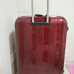 【無料】スーツケース　ワインレッド