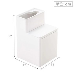 tower タワー 替えブラシ収納付き流せるトイレブラシスタンドの画像