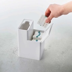 tower タワー 替えブラシ収納付き流せるトイレブラシスタンドの画像