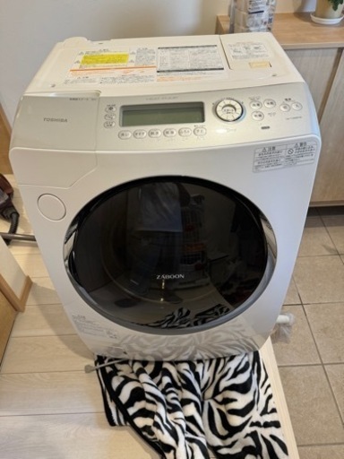 TOSHIBA 東芝電気洗濯乾燥機 ZABOON ザブーン