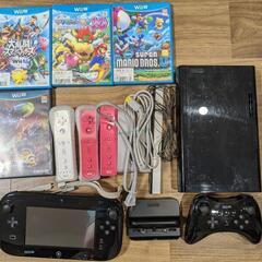 【美品】任天堂Nintendo  WiiU  本体一式プラスソフト4本