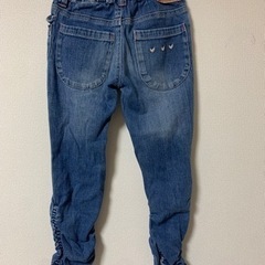 【n.o.u】クシュクシュ　デニムパンツ　120の画像
