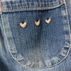 【n.o.u】クシュクシュ　デニムパンツ　120の画像