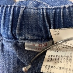 【n.o.u】クシュクシュ　デニムパンツ　120の画像