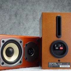  ONKYO D-057M 可愛い2WAY miniスピーカー  再生周波数 70Hz～100KHz グッドコンディションです。の画像