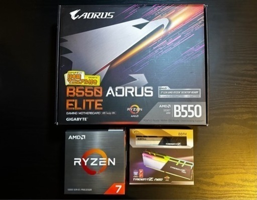 Ryzen 7 CPU メモリ32GB マザボ3点セット