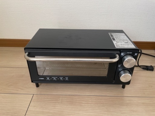 トースター　2枚焼き　黒
