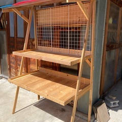 野菜販売小屋  作業時の小物置場台