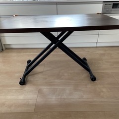 120×80×71.5㎝  ガス圧昇降式テーブル